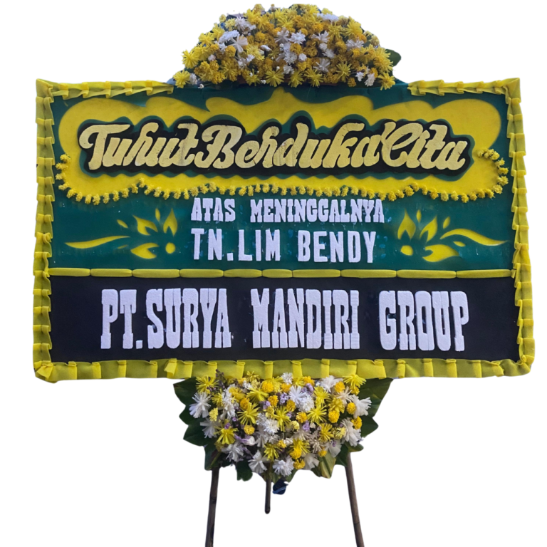 Bunga Papan Elegan - Cocok untuk ucapan selamat dan belasungkawa. Desain minimalis dengan bunga segar pilihan.