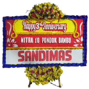 Bunga Papan Elegan - Cocok untuk ucapan selamat dan belasungkawa. Desain minimalis dengan bunga segar pilihan.
