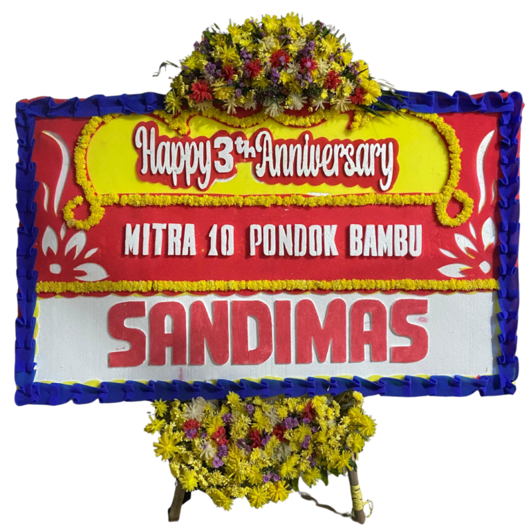 Bunga Papan Elegan - Cocok untuk ucapan selamat dan belasungkawa. Desain minimalis dengan bunga segar pilihan.