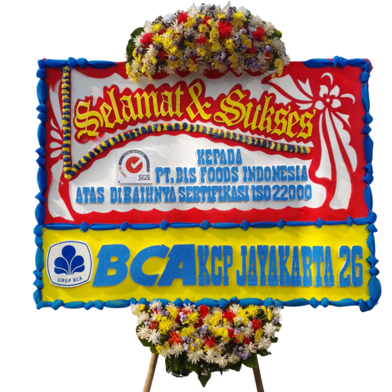 Bunga Papan Elegan dengan desain minimalis ini cocok untuk berbagai acara seperti ucapan selamat atau belasungkawa. Dibuat dengan bunga segar pilihan yang dirangkai secara profesional untuk memberikan kesan yang sopan dan berkesan. Ranga kuat, kokoh, dan elegan. Bisa custom untuk penulisan nama, ucapan, dan warna sesuai keinginan Anda.