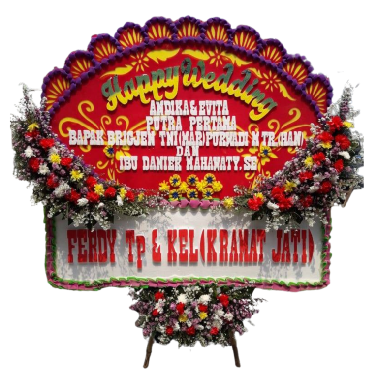 Bunga Papan Elegan dengan desain minimalis ini cocok untuk berbagai acara seperti ucapan selamat atau belasungkawa. Dibuat dengan bunga segar pilihan yang dirangkai secara profesional untuk memberikan kesan yang sopan dan berkesan. Ranga kuat, kokoh, dan elegan. Bisa custom untuk penulisan nama, ucapan, dan warna sesuai keinginan Anda.